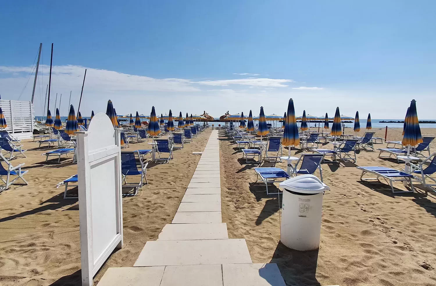 La Spiaggia dell'Hotel Zampllo a San Benedetto del Tronto